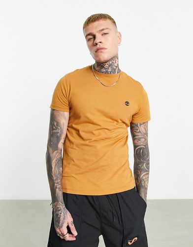 Dunstan River - T-shirt slim color cuoio con logo piccolo - Timberland - Modalova