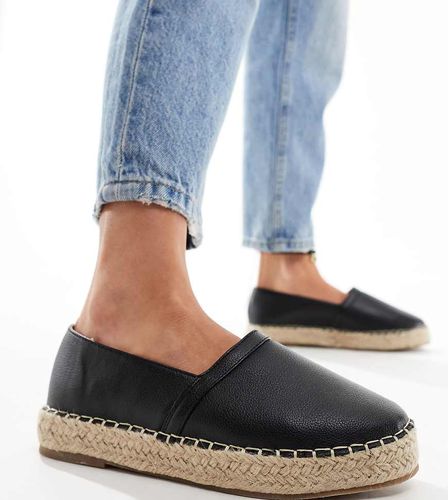 Espadrilles nere a pianta larga con borchie - Truffle Collection - Modalova