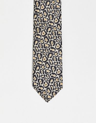 Cravatta leoparadata nera - Twisted Tailor - Modalova