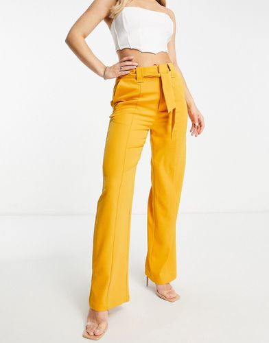 Pantaloni a vita alta color mango con cintura - UNIQUE21 - Modalova