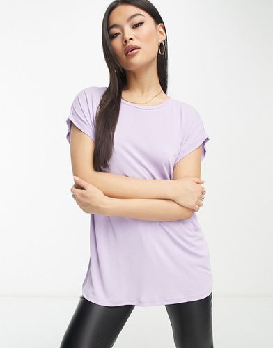 T-shirt a maniche corte lilla con spalle scivolate - Urban Classics - Modalova