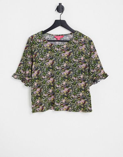 T-shirt con ricami floreali in coordinato - Urban Threads - Modalova