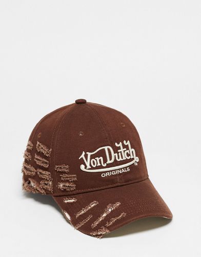 Cappellino con visiera in cotone effetto invecchiato - Von Dutch - Modalova