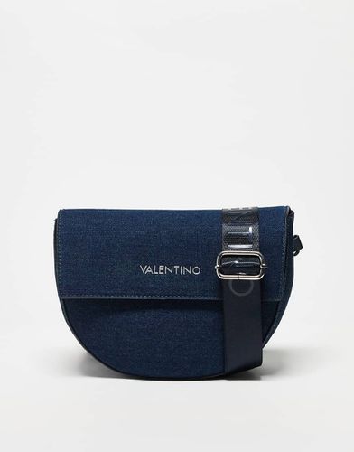 Valentino - Bigs - Borsa a tracolla con patta in denim scuro - Valentino Bags - Modalova