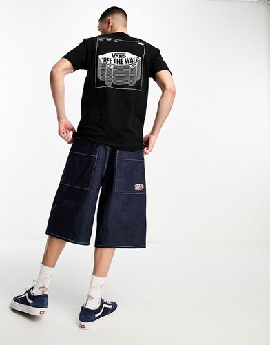 T-shirt nera con stampa stile skateboard sul retro - Vans - Modalova