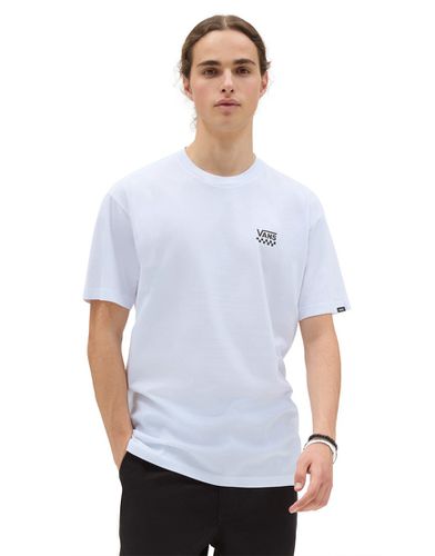 T-shirt a maniche corte bianca con logo a sinistra sul petto - Vans - Modalova
