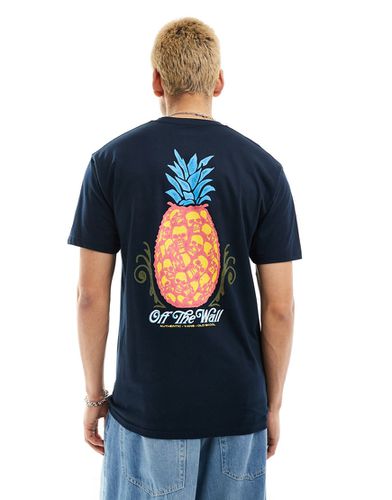 T-shirt con stampa di ananas e teschi sul retro - Vans - Modalova