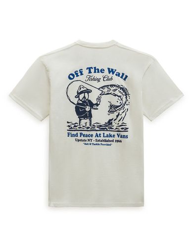 T-shirt color marshmallow con stampa a tema pesca - Vans - Modalova