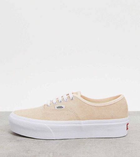 Authentic - Sneakers scamosciate con plateau beige - In esclusiva per ASOS - Vans - Modalova