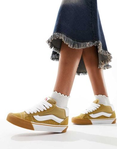 Knu Skool - Sneakers medie cuoio e bianche - Vans - Modalova