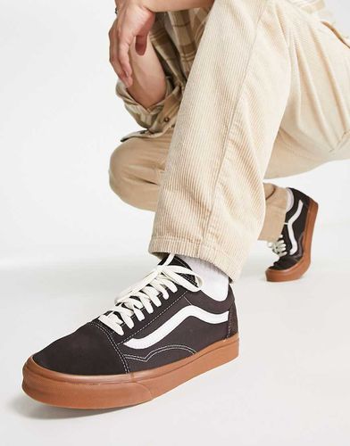 Old Skool - Sneakers marroni con suola in gomma - Vans - Modalova