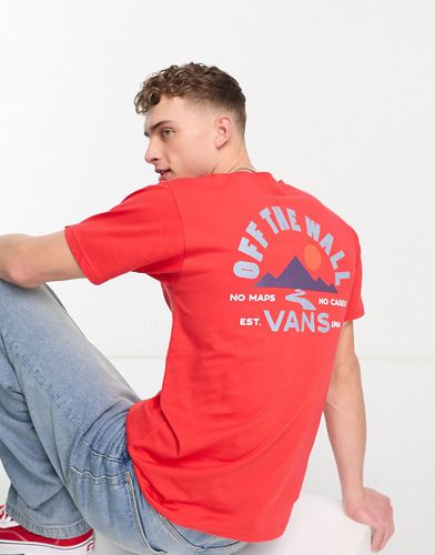 Outdoor Club - T-shirt rossa con stampa sul retro - Vans - Modalova