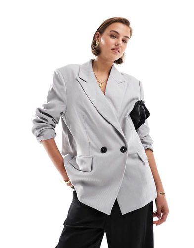 Blazer sartoriale chiaro mélange a spina di pesce - Vero Moda - Modalova