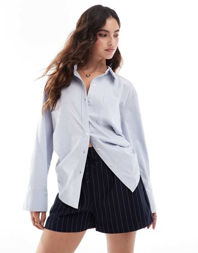 Camicia oversize azzurra con polsini ampi - Vero Moda - Modalova