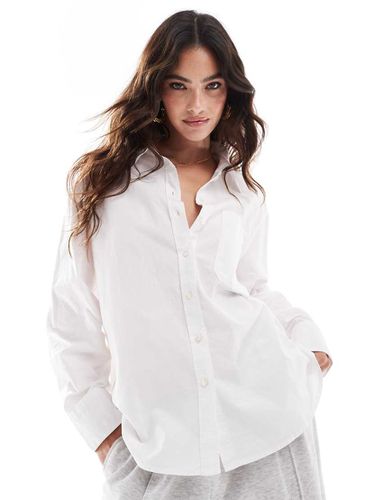 Camicia oversize bianca con polsini ampi - Vero Moda - Modalova