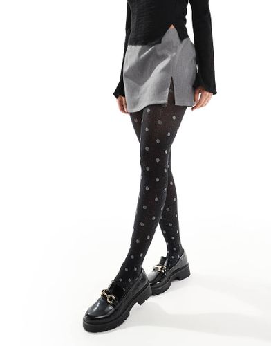 Collant neri a pois glitterati - Vero Moda - Modalova