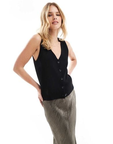 Vero Moda - Gilet nero in maglia - Vero Moda - Modalova