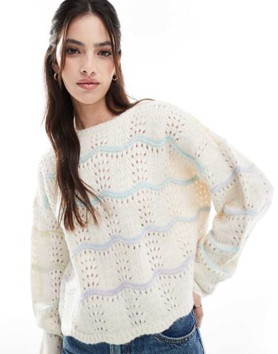 Pull effet dégradé - Crème varié - Vero Moda - Modalova