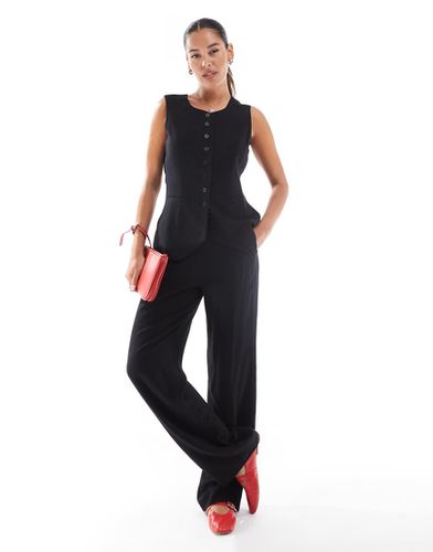 Pantaloni dritti neri in coordinato - Vero Moda - Modalova