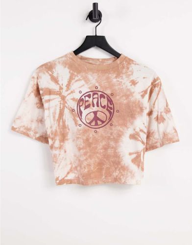 T-shirt tie-dye con stampa "Peace" - VIOLET ROMANCE - Modalova