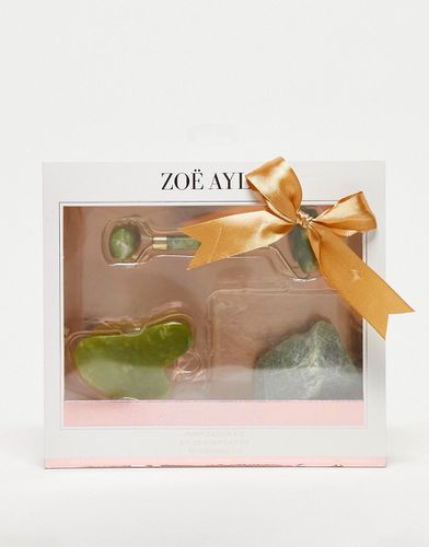 Set per la cura della pelle: set regalo con gua sha, roller e pietra grezza - Zoe Ayla - Modalova