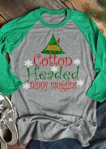 Cotton Headed Ninny Muggins Christmas T-Shirt Tee - unsigned - Modalova
