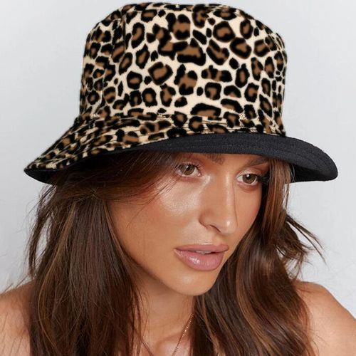 Leopard Reversible Fisherman Bucket Hat - unsigned - Modalova