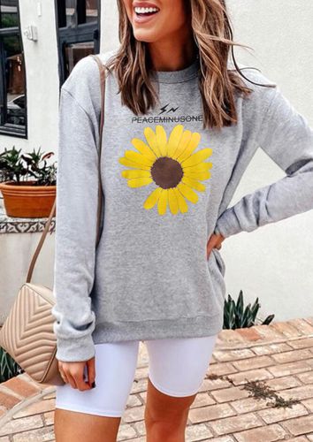 Sunflower Long Sleeve Sweatshirt - Gray - unsigned - Modalova