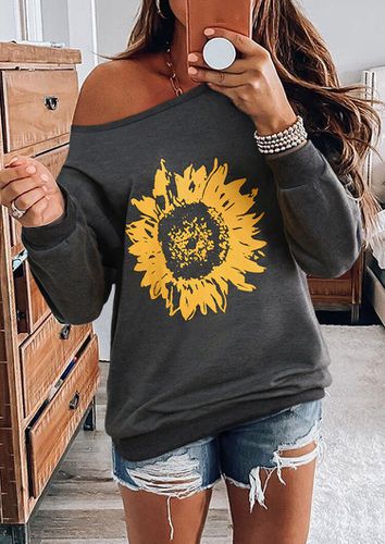 Sunflower Long Sleeve Sweatshirt - Gray - unsigned - Modalova