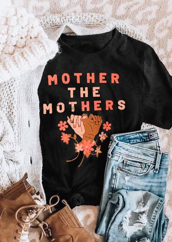 Mother The Mothers Floral T-Shirt Tee - Black - unsigned - Modalova