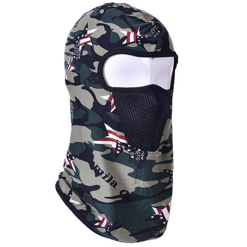 Camouflage Printed Sports Cycling Windproof Full Face Mask - unsigned - Modalova