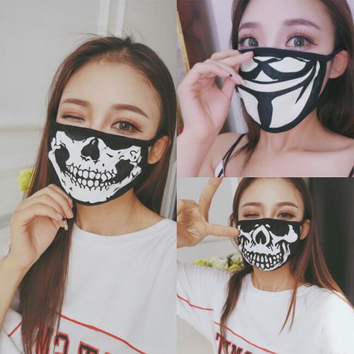 Fashion Skull Anti-Dust Reusable Face Mask - unsigned - Modalova