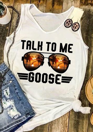 Talk To Me Goose Tank - White - unsigned - Modalova