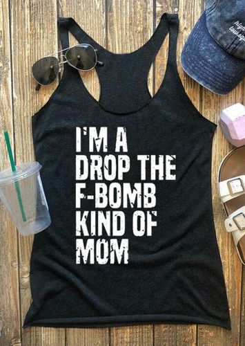 I'm A Drop The F-Bomb Kind Of Mom Tank - Black - unsigned - Modalova