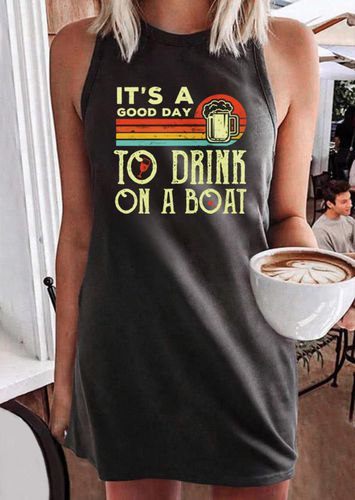 It's A Good Day To Drink On A Boat Mini Dress - Bellelily - Modalova