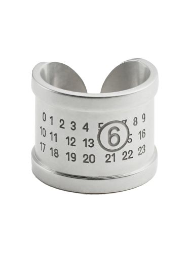Mm6 maison margiela logo ring - mm6 maison margiela - Modalova