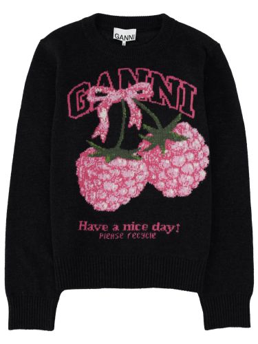 Ganni maglia "raspberry" - ganni - Modalova