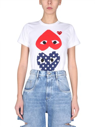 Logo print t-shirt - comme des garcons play - Modalova