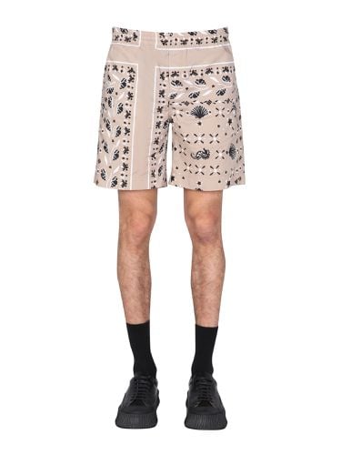 Msgm paisley pattern bermuda - msgm - Modalova