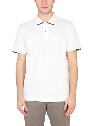 C. p. company polo with logo patch - c.p. company - Modalova