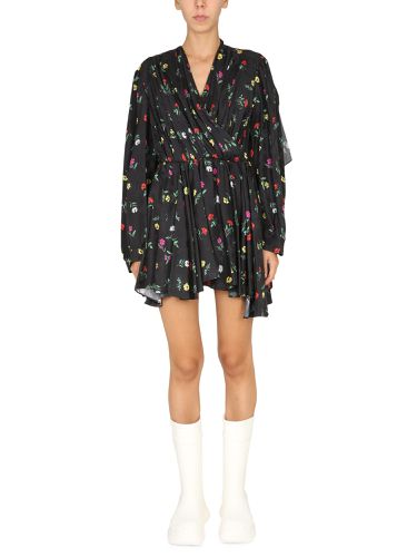 Dress with floral pattern - balenciaga - Modalova