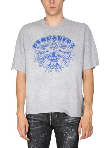 Dragon bros football t-shirt - dsquared - Modalova