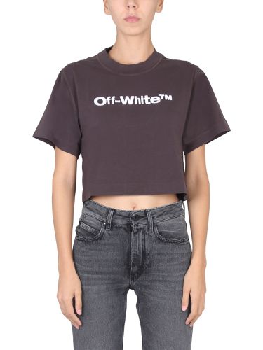 Off-white cropped fit t-shirt - off-white - Modalova