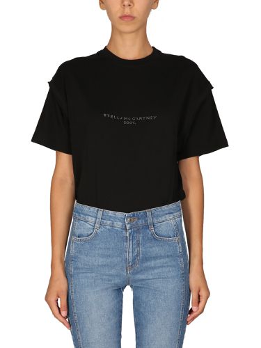 Crystal logo t-shirt - stella mccartney - Modalova