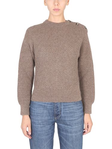 Alpaca knit with chevron pattern - bottega veneta - Modalova