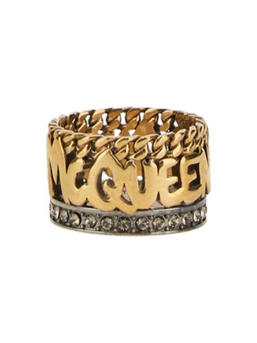 Alexander mcqueen graffiti ring - alexander mcqueen - Modalova