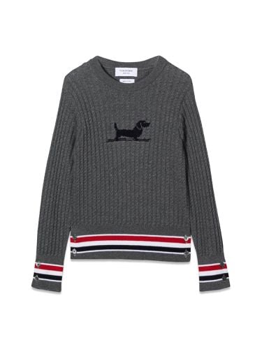 Baby cable crewneck pullover - thom browne - Modalova