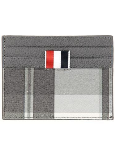 Thom browne card holder with logo - thom browne - Modalova