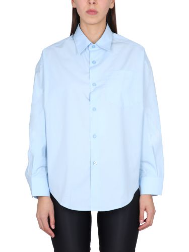 Ami paris boxy fit poplin shirt - ami paris - Modalova