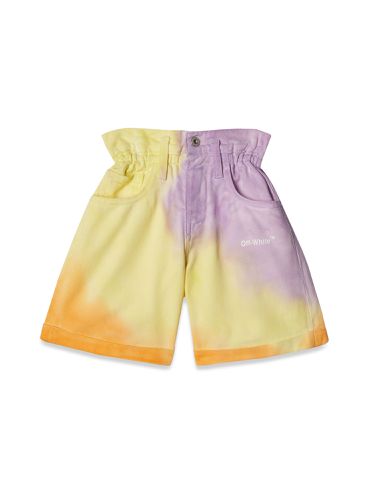 Off-white helvetica sprayed shorts - off-white - Modalova